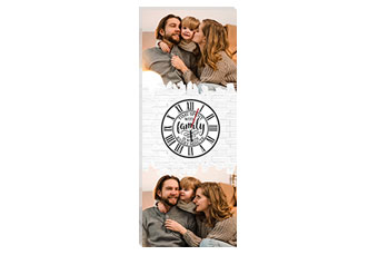 Orologio tela family 40x100 VERTICALE