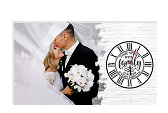 Orologio tela family 70x40 ORIZZONTALE