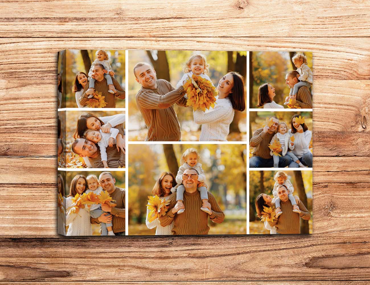 Collage 8 foto 30x40 orizzontale