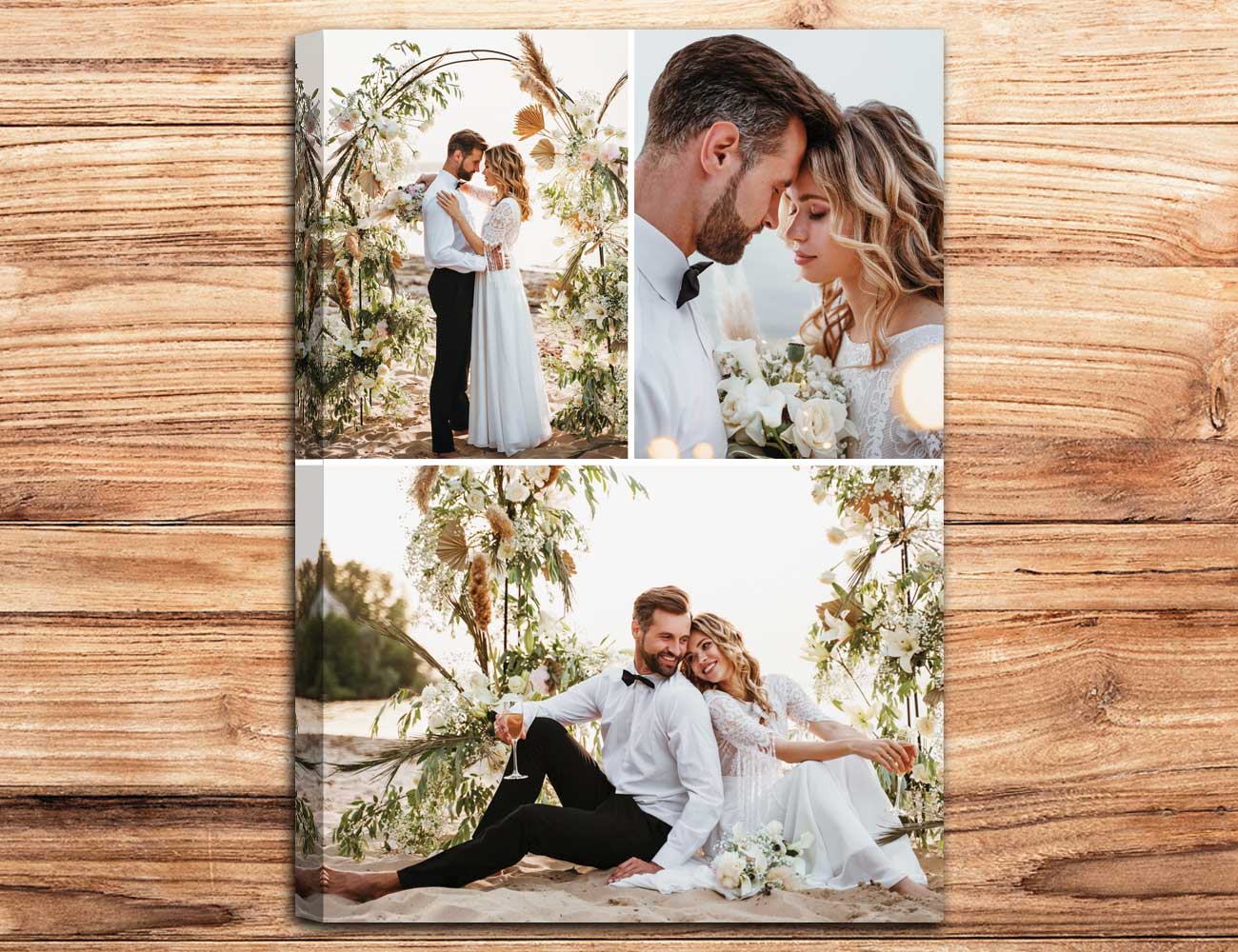 Collage 3 foto 100x70 verticale